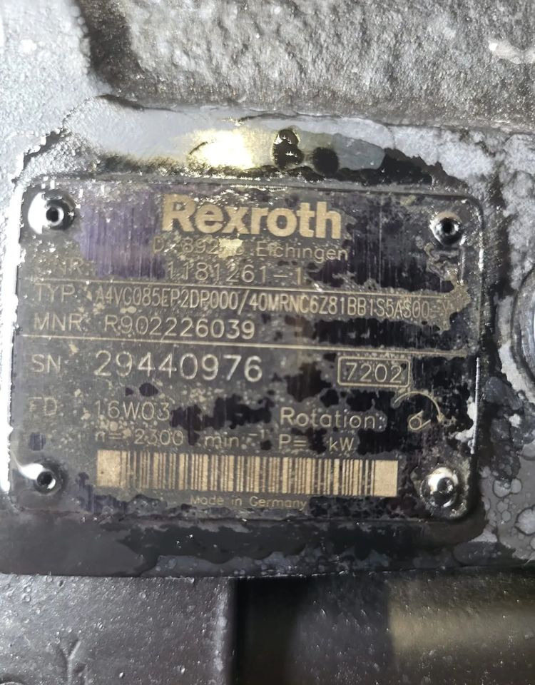 POMPA REXROTH A4VG085EP2DP000/40MRNC6Z81BB1BB1S5AS00 - Náhradný diel: obrázok 2 POMPA REXROTH A4VG085EP2DP000/40MRNC6Z81BB1BB1S5AS00 - Náhradný diel: obrázok 2