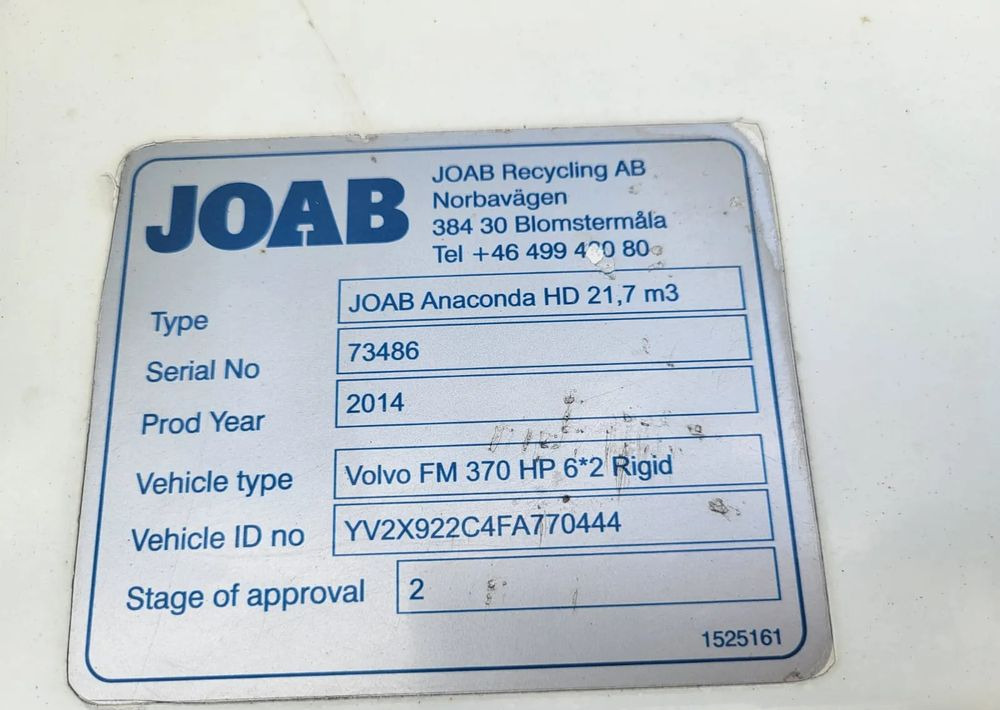 Auto na odvoz odpadu Volvo Volvo FM 370: obrázok 13