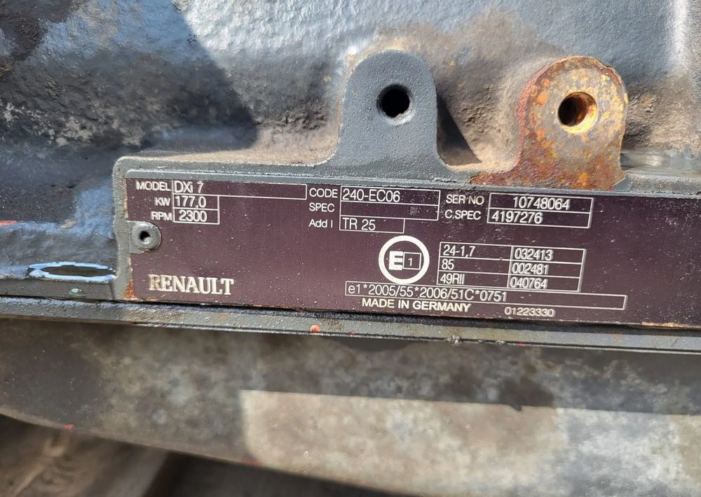 Wał korbowy RENAULT DXi VOLVO - Motor pre Nákladné auto: obrázok 1 Wał korbowy RENAULT DXi VOLVO - Motor pre Nákladné auto: obrázok 1