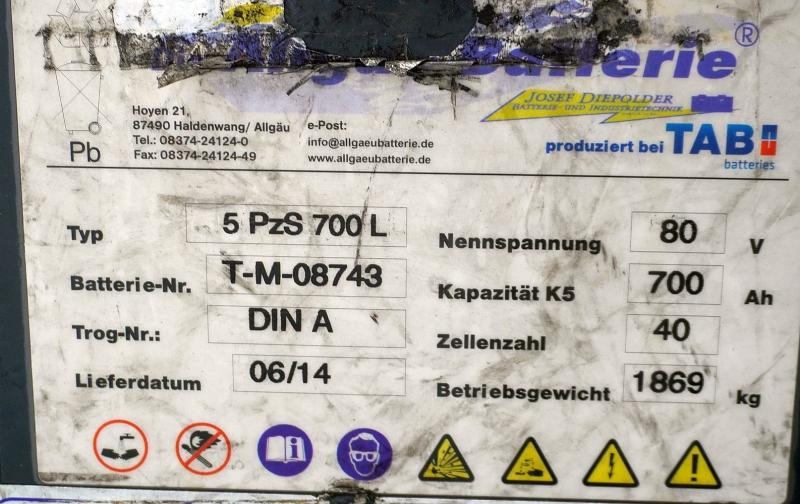 ALLGÄU BATTERIE 80 Volt 5 PzS 700 Ah - Akumulátor: obrázok 5 ALLGÄU BATTERIE 80 Volt 5 PzS 700 Ah - Akumulátor: obrázok 5