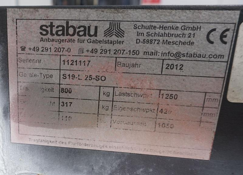Stabau Stabau S19-L25-S0 - Príslušenstvo pre Stavebné stroje: obrázok 4 Stabau Stabau S19-L25-S0 - Príslušenstvo pre Stavebné stroje: obrázok 4
