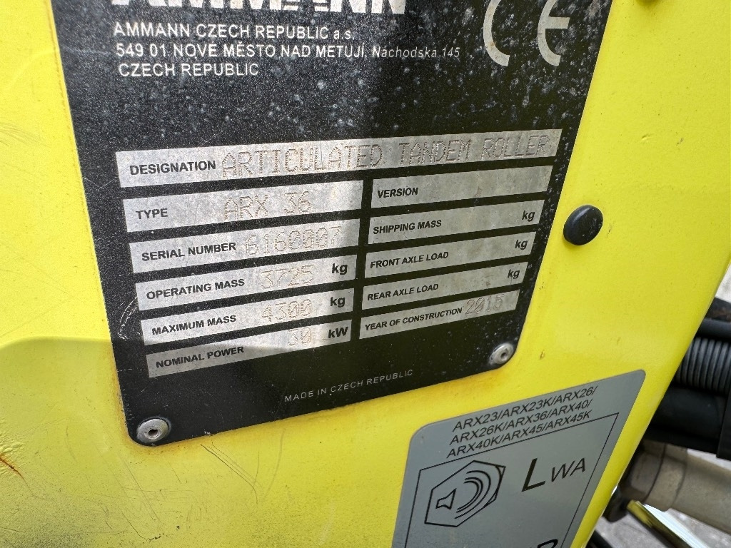 Ammann ARX 36 - Cestný valec: obrázok 4 Ammann ARX 36 - Cestný valec: obrázok 4