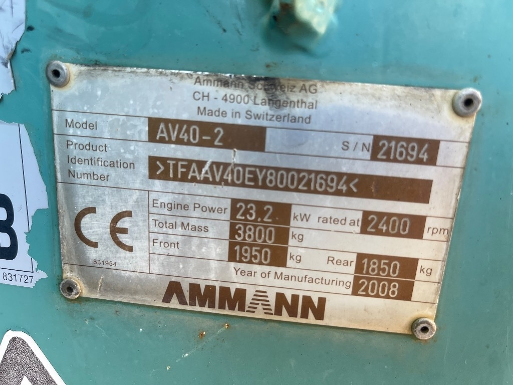 Ammann AV 40-2 - Cestný valec: obrázok 3 Ammann AV 40-2 - Cestný valec: obrázok 3