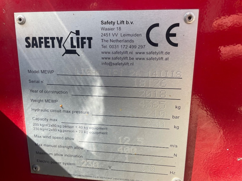 Hinowa Lightlift 26.14 III S - Kĺbová pracovná plošina: obrázok 3 Hinowa Lightlift 26.14 III S - Kĺbová pracovná plošina: obrázok 3