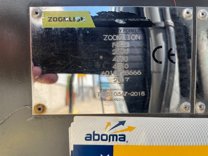 Zoomlion FB 25 Z - Elektrický vysokozdvižný vozík: obrázok 3 Zoomlion FB 25 Z - Elektrický vysokozdvižný vozík: obrázok 3
