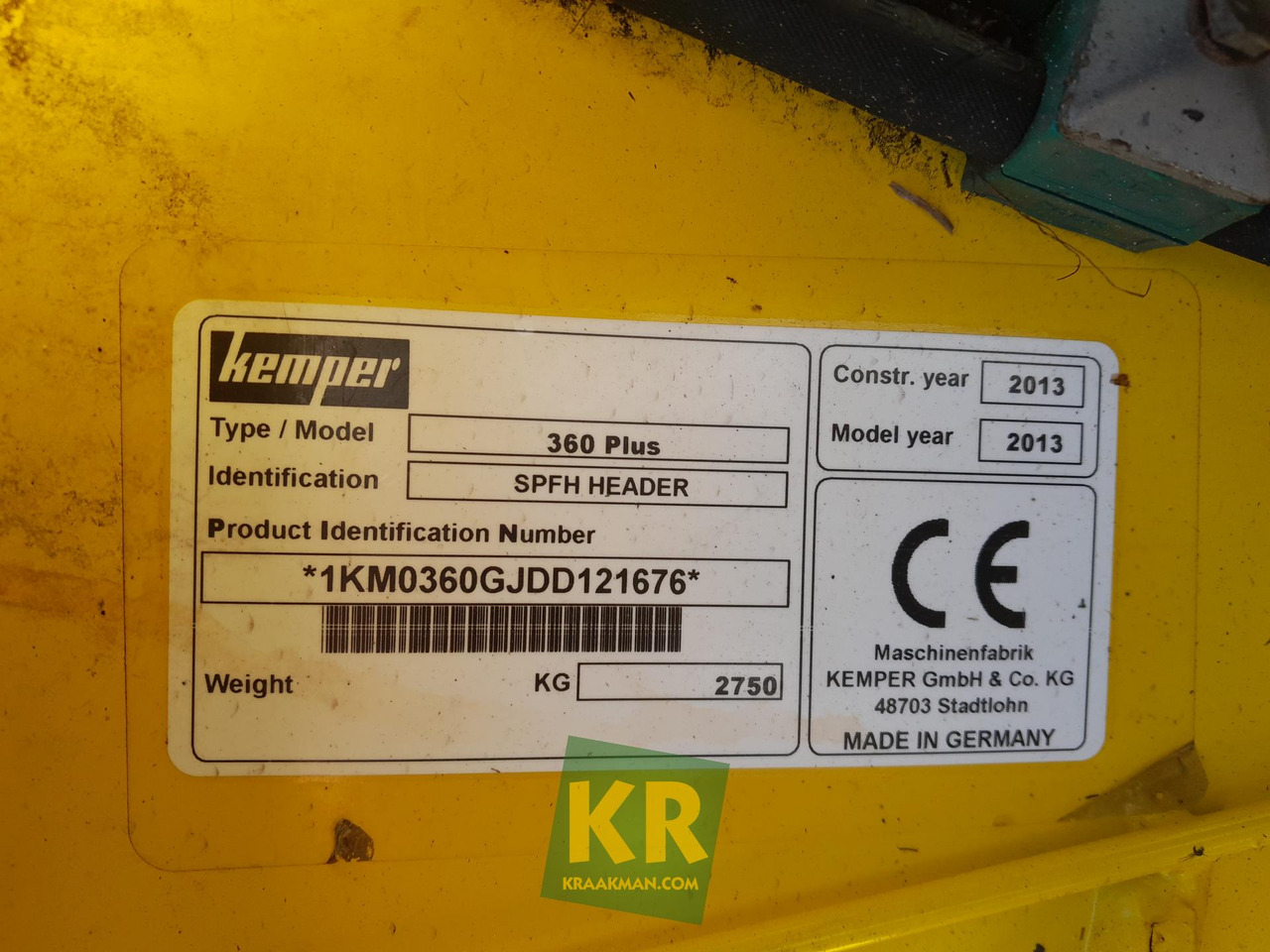360 Plus Kemper - Kukuričný adaptér: obrázok 1 360 Plus Kemper - Kukuričný adaptér: obrázok 1