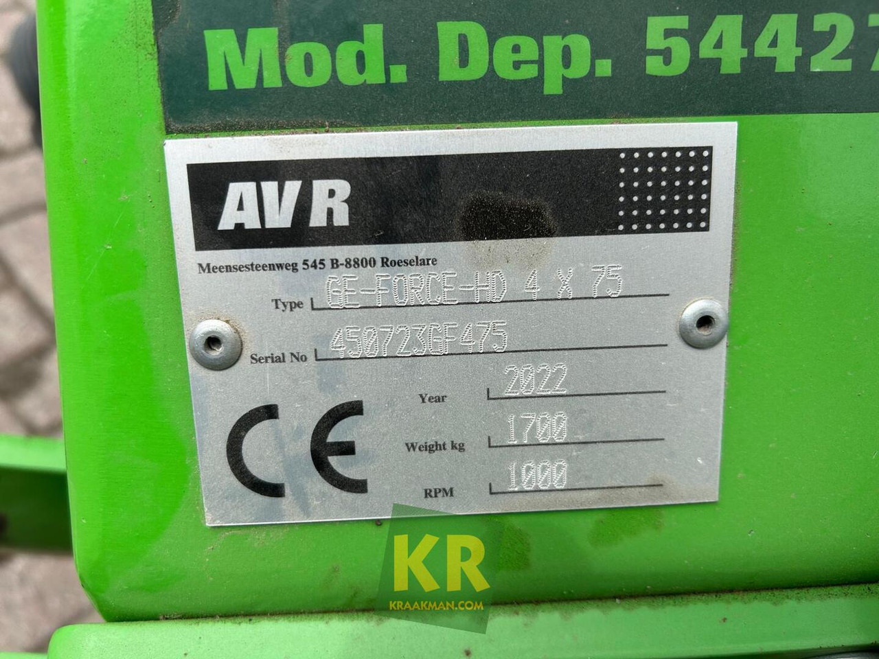 AVR GE Force - Stroj na obrábanie pôdy: obrázok 2 AVR GE Force - Stroj na obrábanie pôdy: obrázok 2