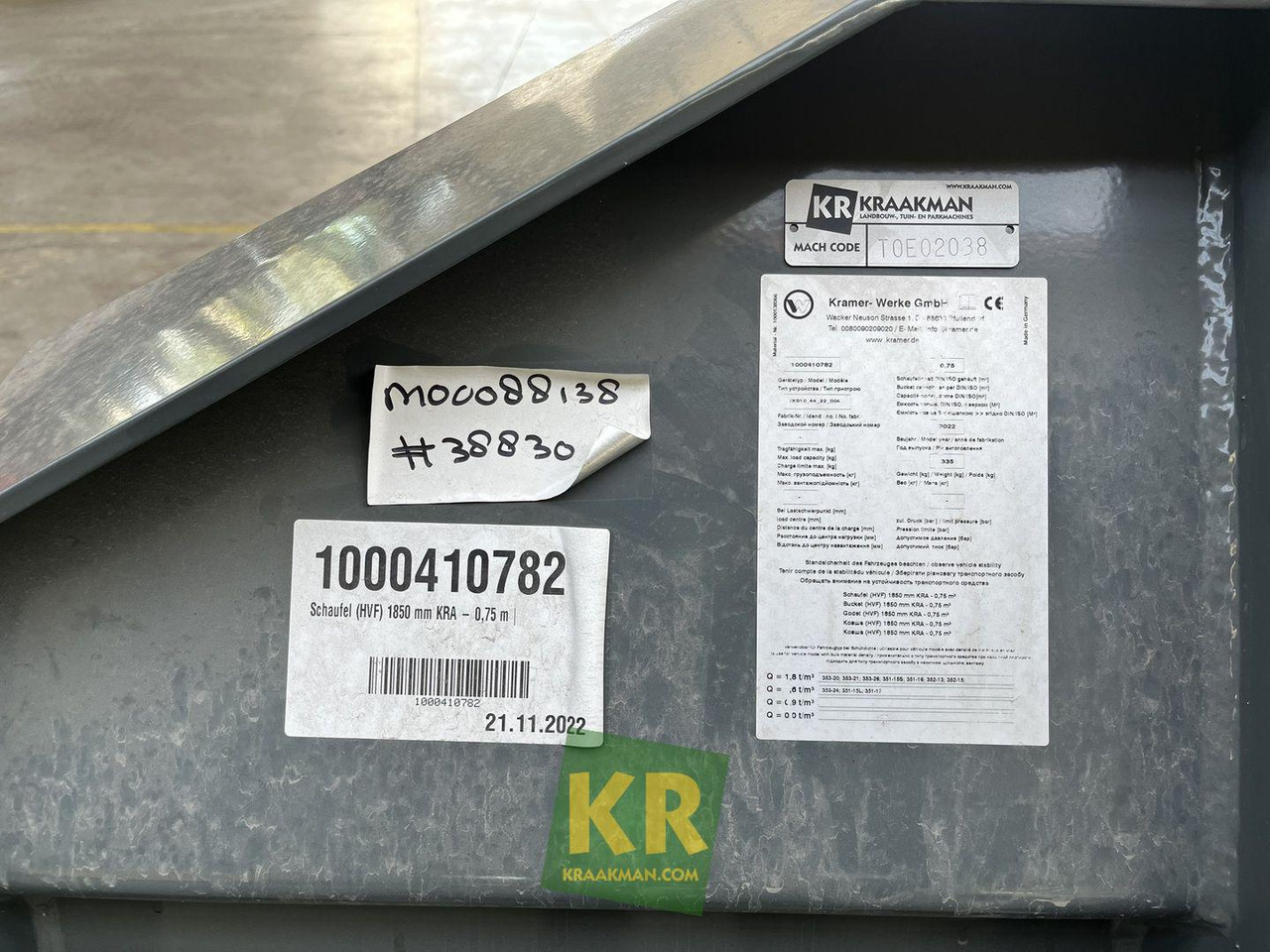 Kramer Voorzetstukken - Nakladacia lyžica: obrázok 4 Kramer Voorzetstukken - Nakladacia lyžica: obrázok 4