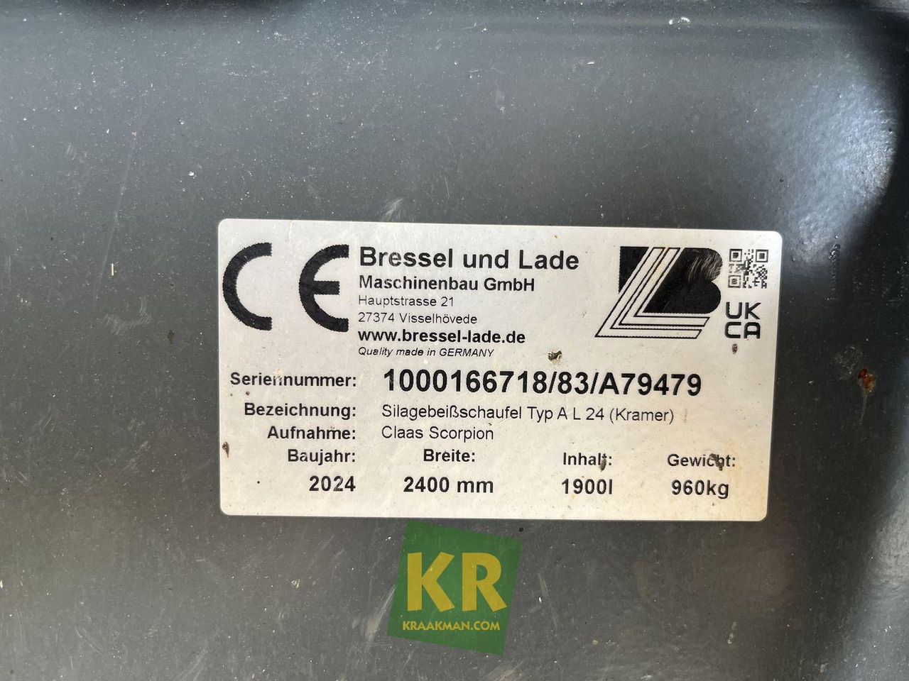 Voorzetstukken Kramer - Nakladacia lyžica: obrázok 5 Voorzetstukken Kramer - Nakladacia lyžica: obrázok 5