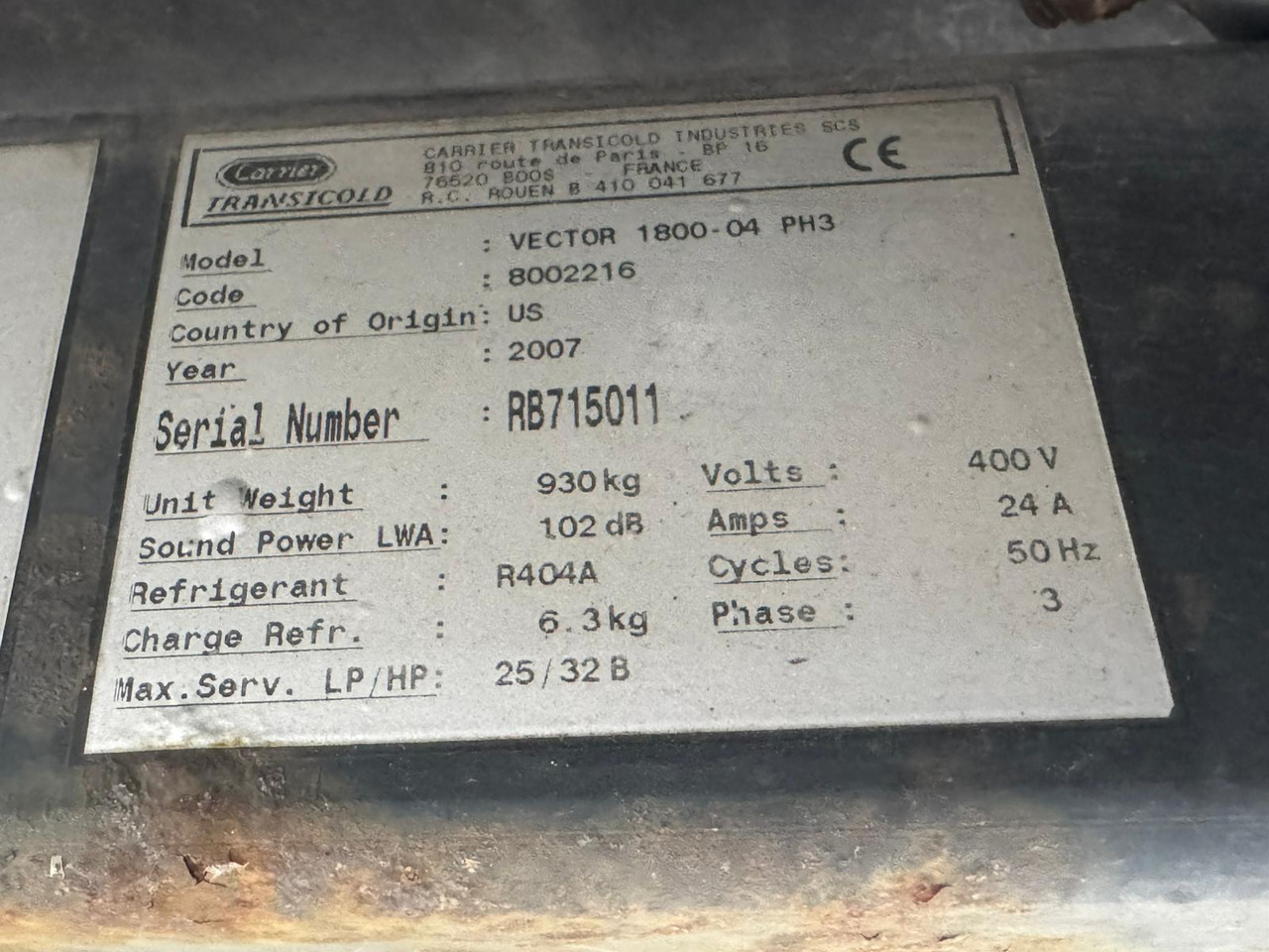 Chereau 2007 Vector 1800 – CBT214R - Náves chladírenské: obrázok 5 Chereau 2007 Vector 1800 – CBT214R - Náves chladírenské: obrázok 5