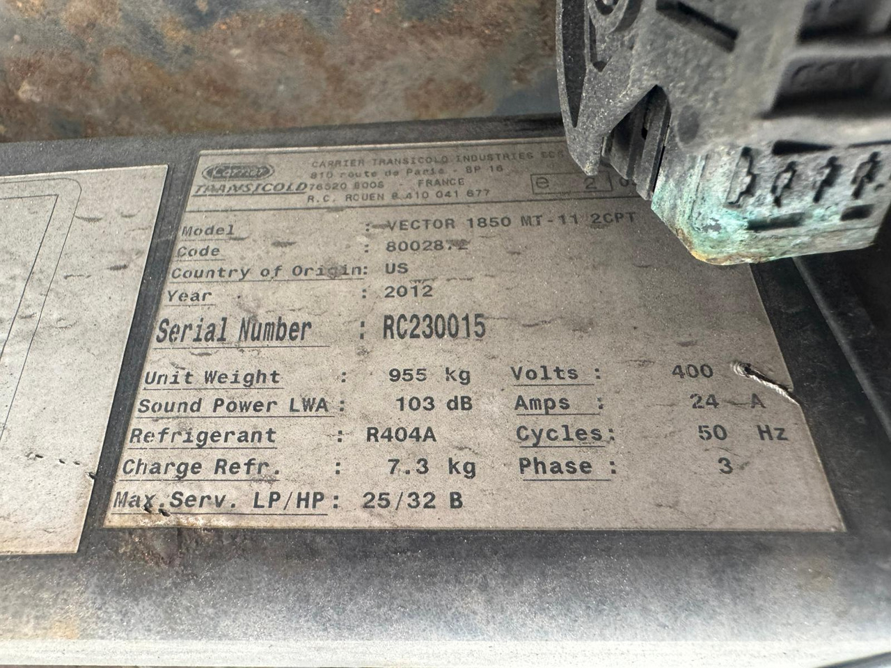 Gray and Adams 2012 Vector 1850 MT – 4832 - Náves chladírenské: obrázok 5 Gray and Adams 2012 Vector 1850 MT – 4832 - Náves chladírenské: obrázok 5