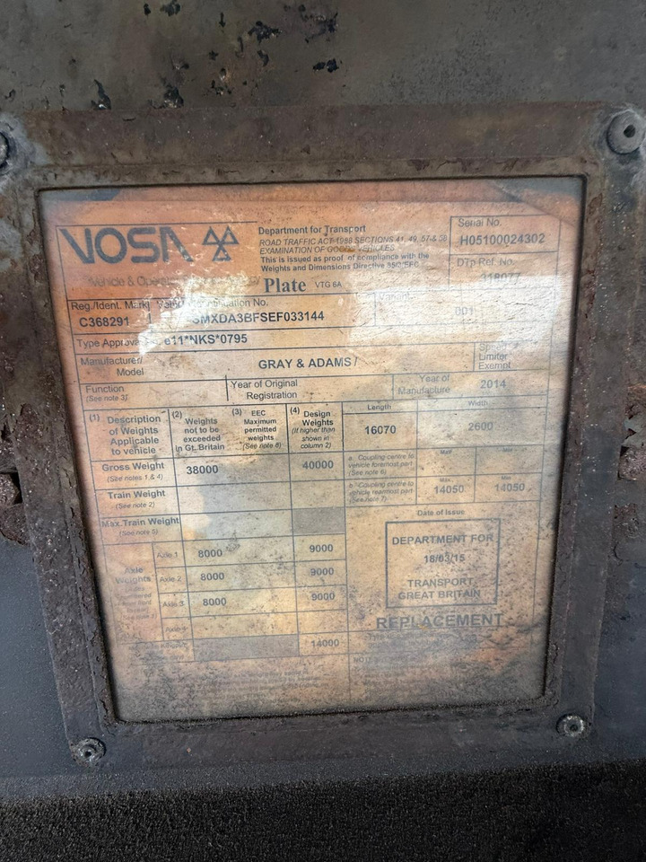 Gray and Adams 2014 SLXe 300 – 3026 - Náves chladírenské: obrázok 4 Gray and Adams 2014 SLXe 300 – 3026 - Náves chladírenské: obrázok 4