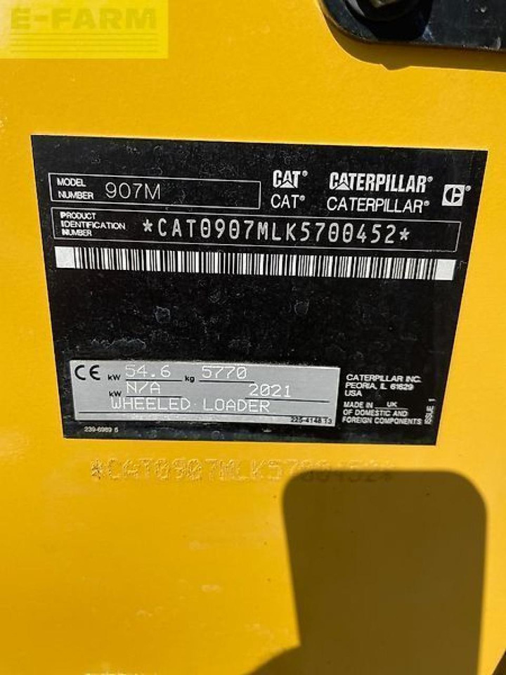 Mini rýpadlo Caterpillar 907m: obrázok 21 Mini rýpadlo Caterpillar 907m: obrázok 21