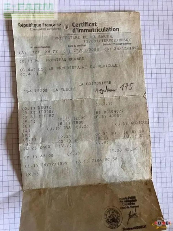 Deutz-Fahr agrotron 175 - Traktor: obrázok 3 Deutz-Fahr agrotron 175 - Traktor: obrázok 3