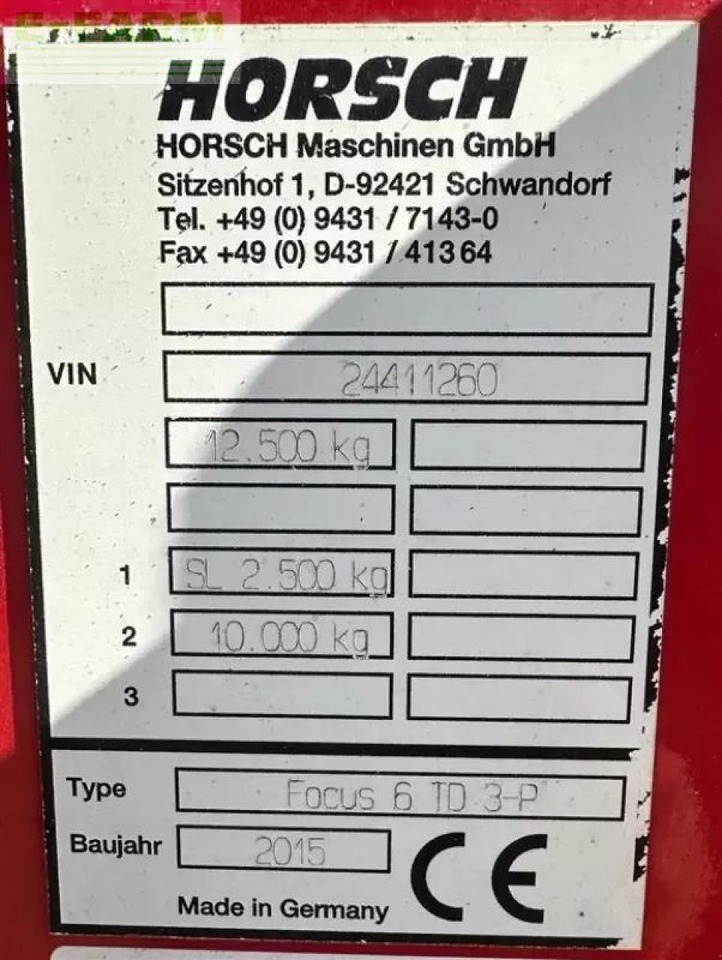 Horsch focus 6td 3-p - Přesný sejací stroj: obrázok 4 Horsch focus 6td 3-p - Přesný sejací stroj: obrázok 4