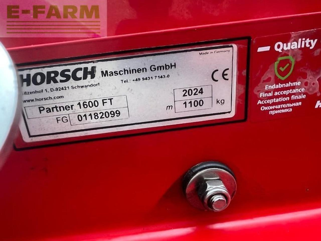Horsch partner 1600 ft - Univerzálny sejací stroj: obrázok 2 Horsch partner 1600 ft - Univerzálny sejací stroj: obrázok 2