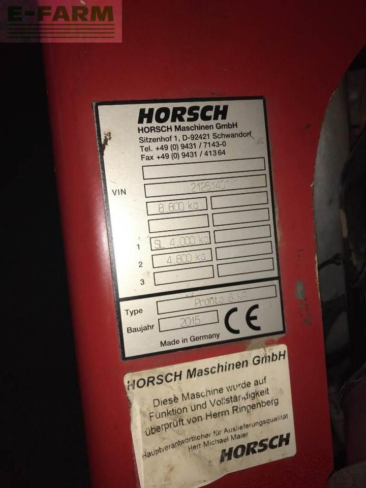 Horsch pronto 6 kr - Modulárny sejací stroj: obrázok 2 Horsch pronto 6 kr - Modulárny sejací stroj: obrázok 2