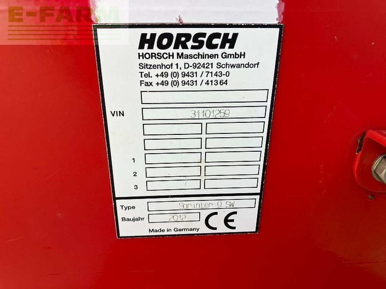 Horsch sprinter 9 sw - Univerzálny sejací stroj: obrázok 2 Horsch sprinter 9 sw - Univerzálny sejací stroj: obrázok 2