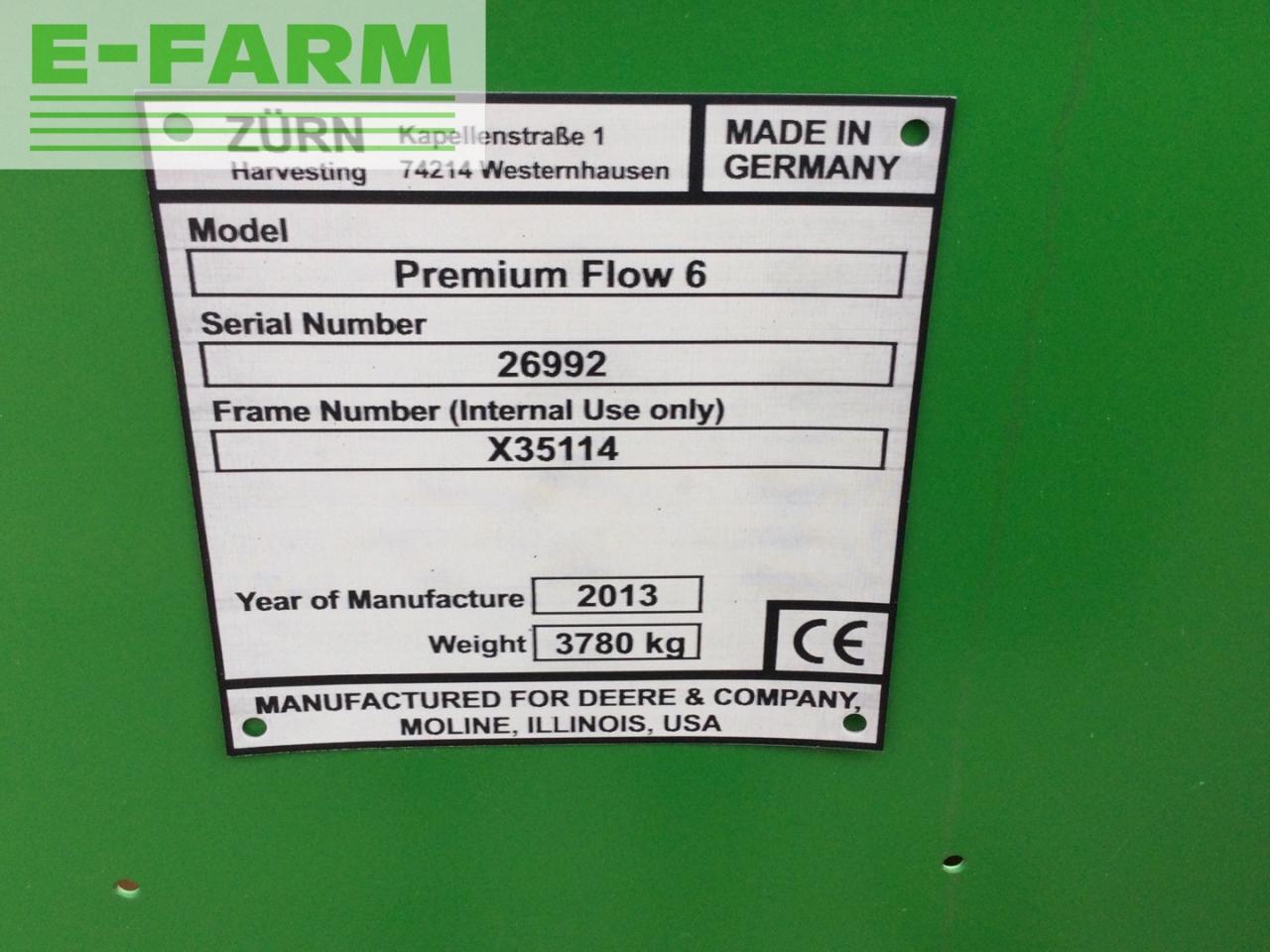 Adaptér na obilie John Deere 630 Premium Flow: obrázok 9