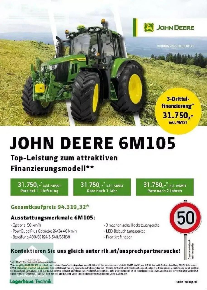 John Deere 6m 105 - Traktor: obrázok 2 John Deere 6m 105 - Traktor: obrázok 2