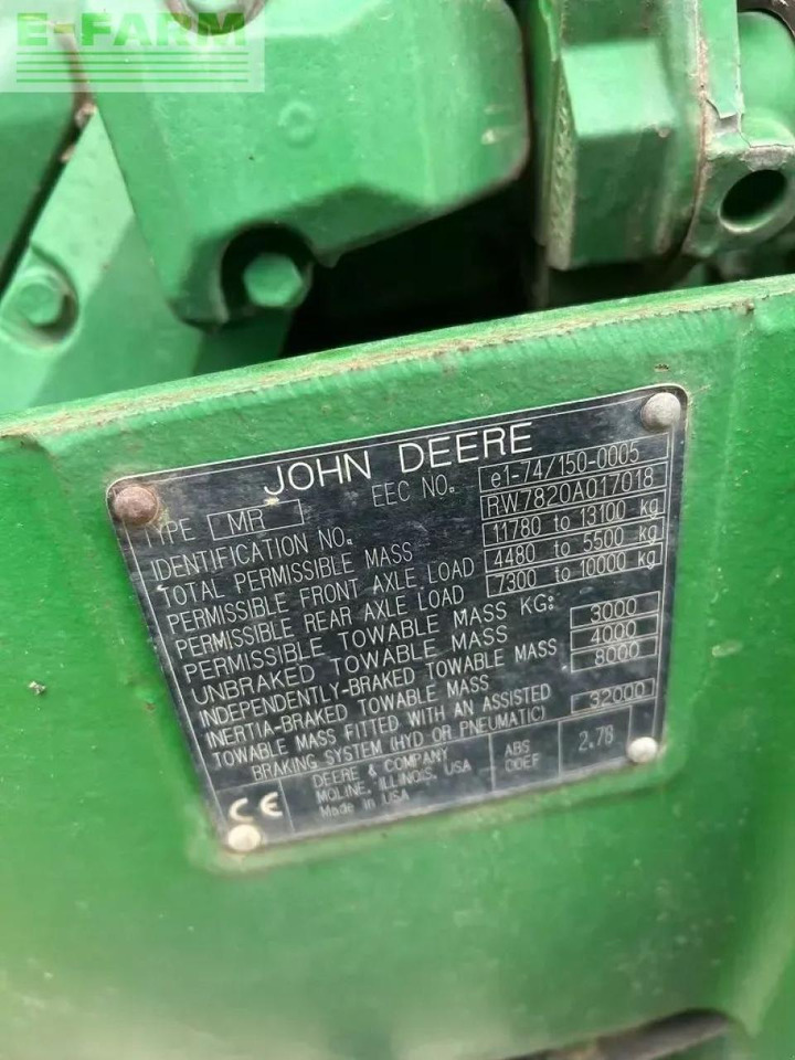 John Deere 7820 - Traktor: obrázok 5 John Deere 7820 - Traktor: obrázok 5