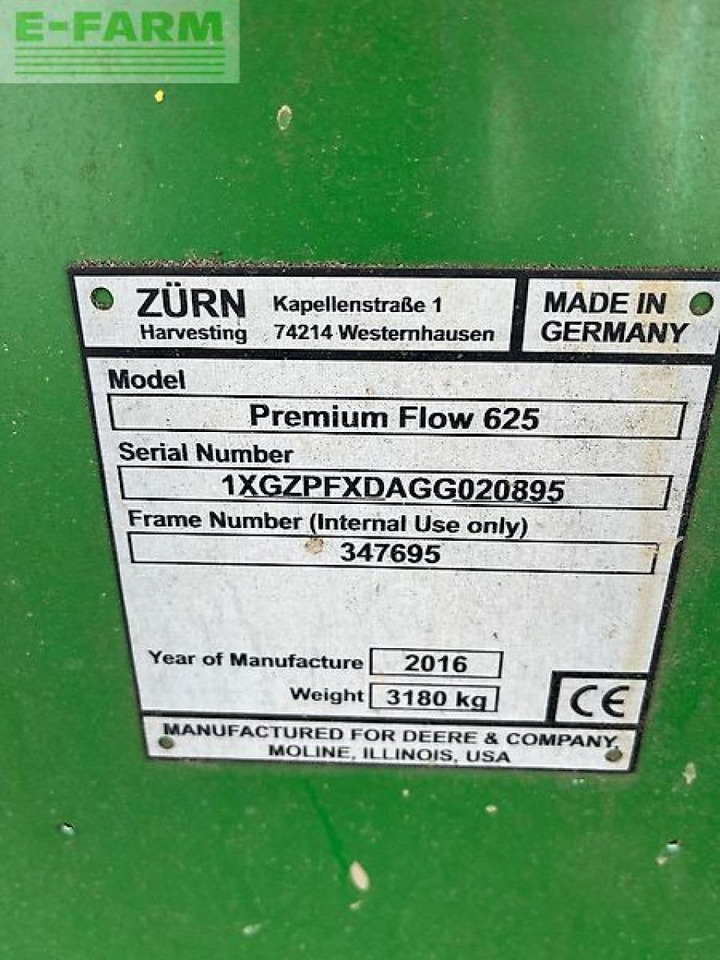 John Deere premium flow 625 - Příslušenstvo pro řezačky: obrázok 5 John Deere premium flow 625 - Příslušenstvo pro řezačky: obrázok 5