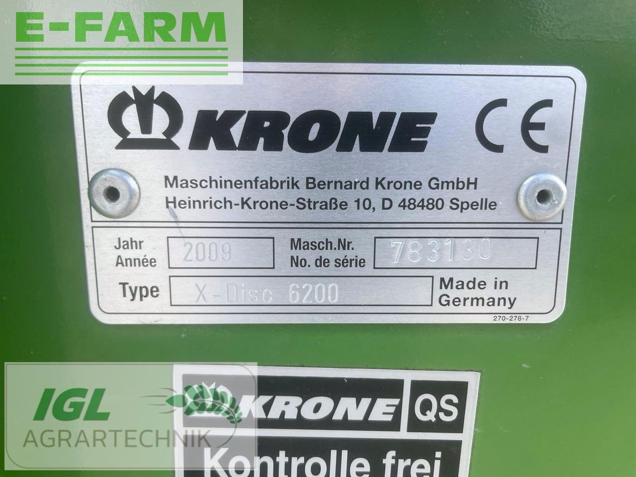 Krone xdisc 6200 - Příslušenstvo pro řezačky: obrázok 5 Krone xdisc 6200 - Příslušenstvo pro řezačky: obrázok 5