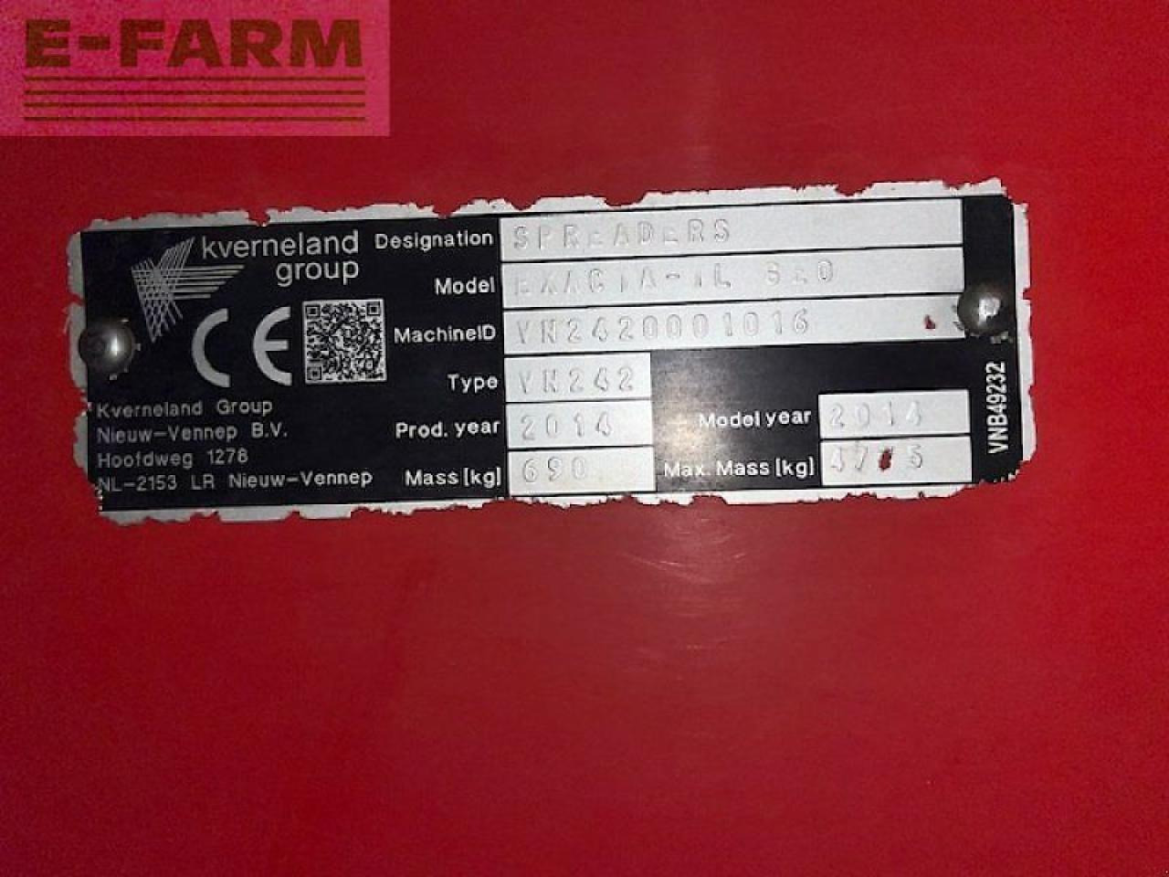 Rozmetač hnojiva Kverneland exacta tl geospread: obrázok 6