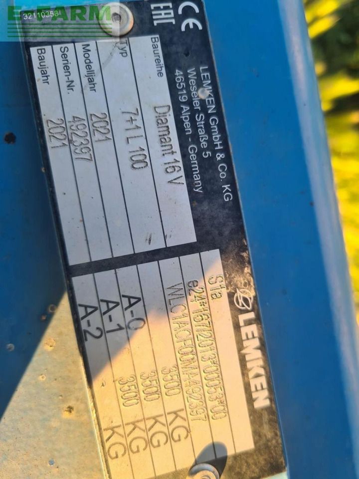 Lemken diamant 16 v 7+1 - Pluh: obrázok 4 Lemken diamant 16 v 7+1 - Pluh: obrázok 4