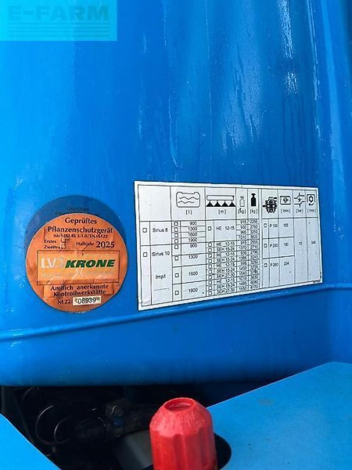 Lemken surius 10 1900 - Ťahaný postrekovač: obrázok 5 Lemken surius 10 1900 - Ťahaný postrekovač: obrázok 5