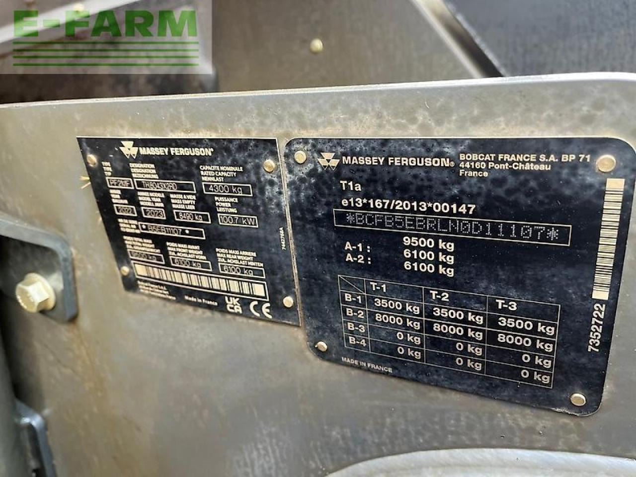 Teleskopický nakladač Massey Ferguson th 8043: obrázok 12 Teleskopický nakladač Massey Ferguson th 8043: obrázok 12