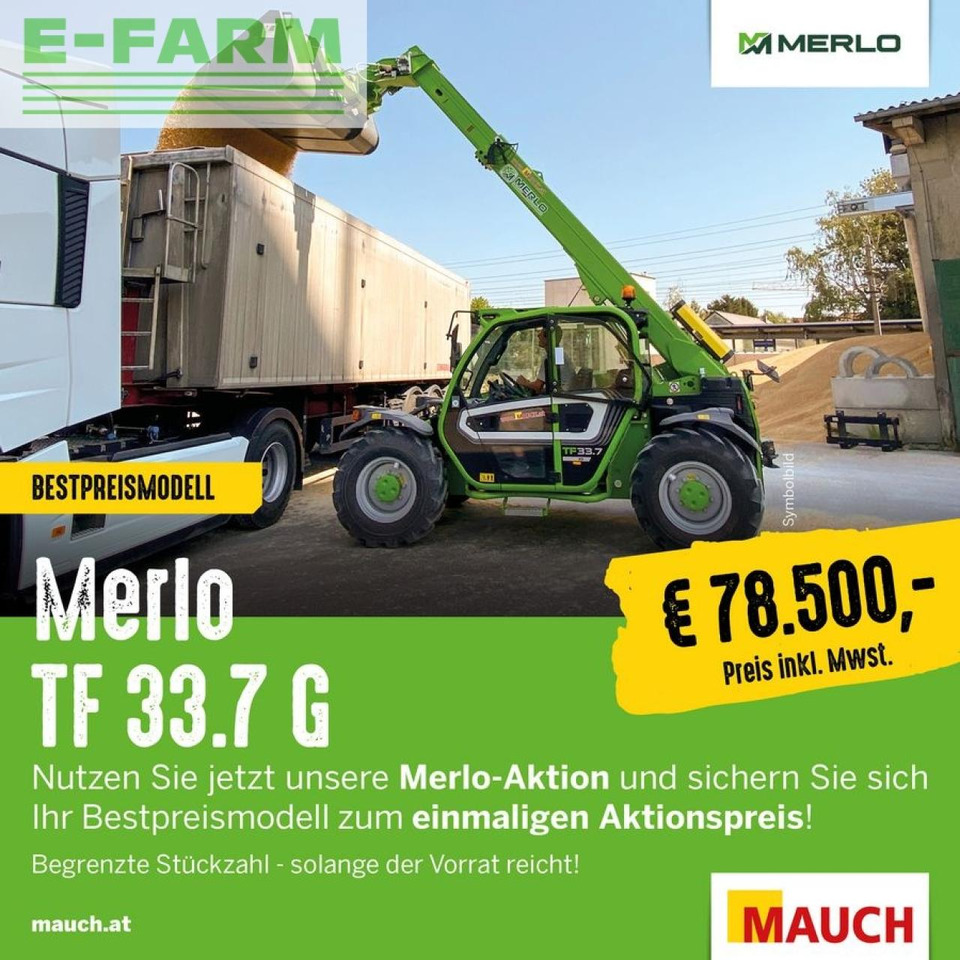 Merlo tf 33.7 g - aktion - Teleskopický nakladač: obrázok 1 Merlo tf 33.7 g - aktion - Teleskopický nakladač: obrázok 1