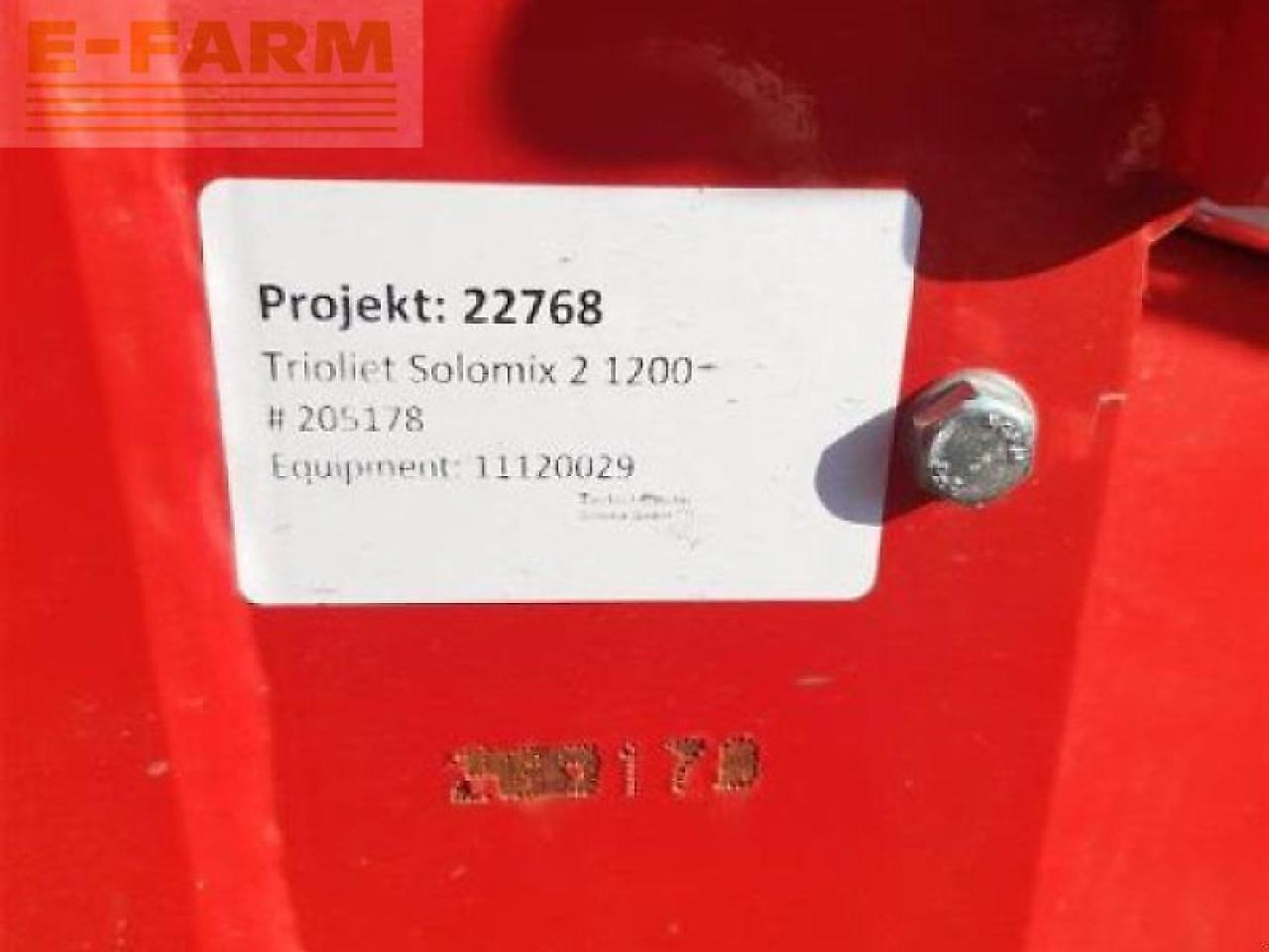 Stroj a zariadenia na chov hospodárskych zvierat Trioliet futtermischw. solomix 2 1200zk: obrázok 15 Stroj a zariadenia na chov hospodárskych zvierat Trioliet futtermischw. solomix 2 1200zk: obrázok 15