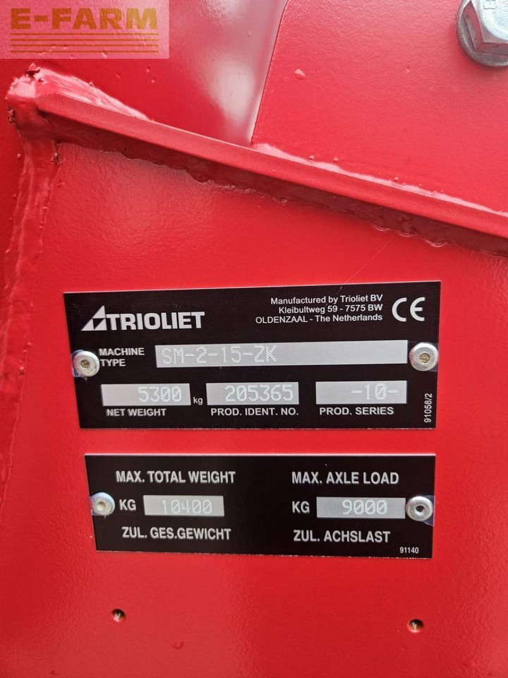 Trioliet gigant solomix 2-1500 - Stroj a zariadenia na chov hospodárskych zvierat: obrázok 3 Trioliet gigant solomix 2-1500 - Stroj a zariadenia na chov hospodárskych zvierat: obrázok 3