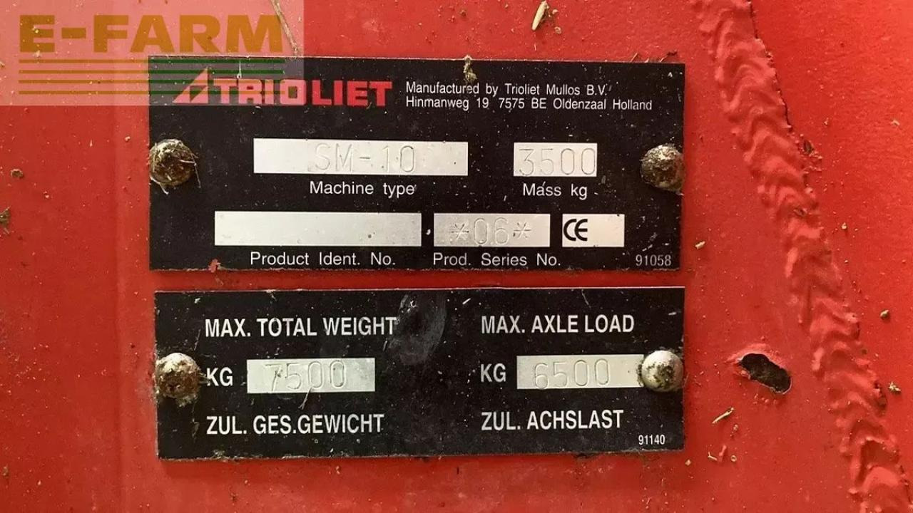 Trioliet solomix 1000 futtermischwagen - Stroj a zariadenia na chov hospodárskych zvierat: obrázok 5 Trioliet solomix 1000 futtermischwagen - Stroj a zariadenia na chov hospodárskych zvierat: obrázok 5
