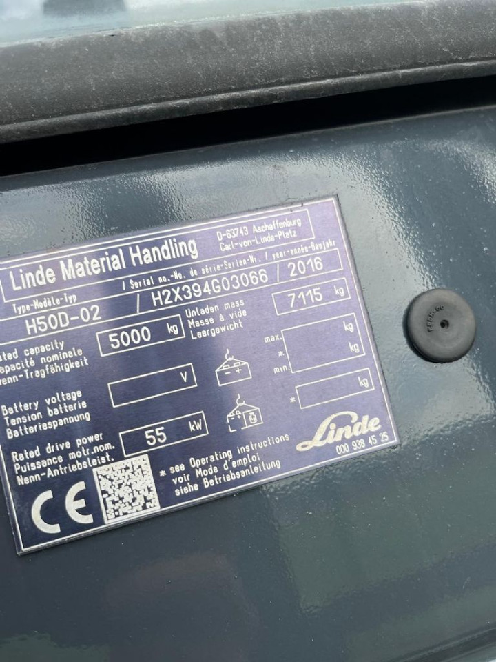 Linde LindeH50D-02 - Dieselový vysokozdvižný vozík: obrázok 4 Linde LindeH50D-02 - Dieselový vysokozdvižný vozík: obrázok 4