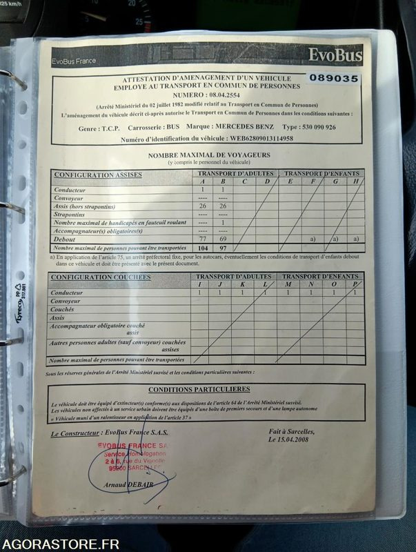 MERCEDES CITARO N°089035 - Autobus: obrázok 5 MERCEDES CITARO N°089035 - Autobus: obrázok 5
