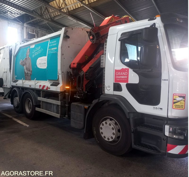 BOM GRUE Renault PREMIUM 26T / benne Geesinknorba grue Palfinger (ref. BT66) - Auto na odvoz odpadu: obrázok 2 BOM GRUE Renault PREMIUM 26T / benne Geesinknorba grue Palfinger (ref. BT66) - Auto na odvoz odpadu: obrázok 2