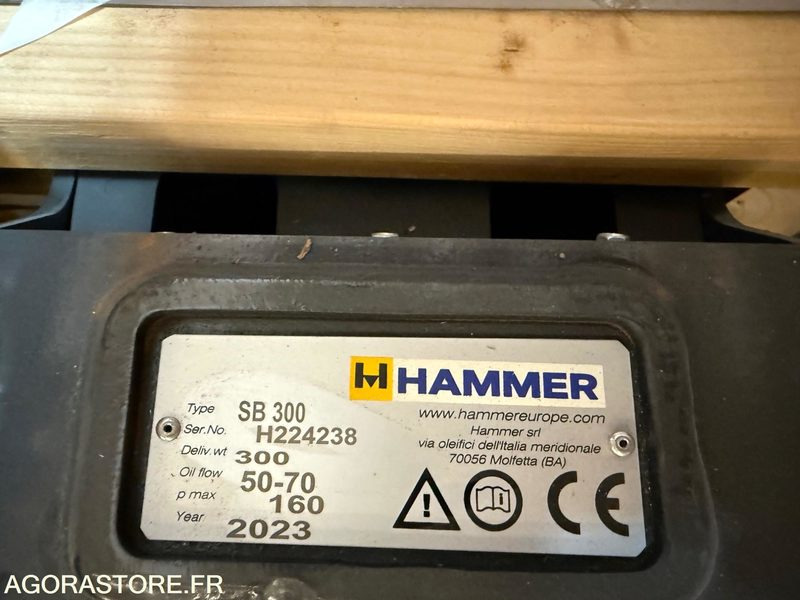 BRH HAMMER SB 300 Pelles de 4.5T - 8.5T - Hydraulické kladivo: obrázok 3 BRH HAMMER SB 300 Pelles de 4.5T - 8.5T - Hydraulické kladivo: obrázok 3