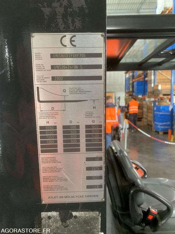 CHARIOT NISSAN CAT5 R489 AVEC CHARGEUR EN L'ETAT - Skladový zakladač: obrázok 5 CHARIOT NISSAN CAT5 R489 AVEC CHARGEUR EN L'ETAT - Skladový zakladač: obrázok 5
