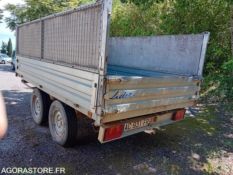 LIDER REMORQUE TRIBENNE 2000 KG DOUBLE ESSIEU - Príves sklápěcí: obrázok 2 LIDER REMORQUE TRIBENNE 2000 KG DOUBLE ESSIEU - Príves sklápěcí: obrázok 2