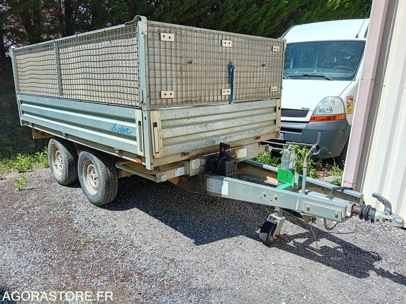 LIDER REMORQUE TRIBENNE 2000 KG DOUBLE ESSIEU - Príves sklápěcí: obrázok 2 LIDER REMORQUE TRIBENNE 2000 KG DOUBLE ESSIEU - Príves sklápěcí: obrázok 2