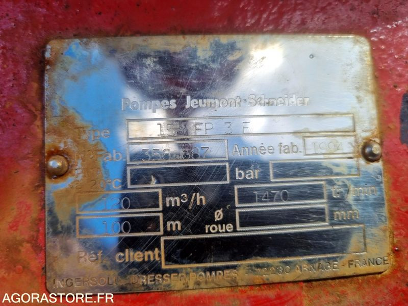MOTO POMPE ELECTRIQUE 120 M3 HEURE - Nástroj/ Vybavenie: obrázok 2 MOTO POMPE ELECTRIQUE 120 M3 HEURE - Nástroj/ Vybavenie: obrázok 2