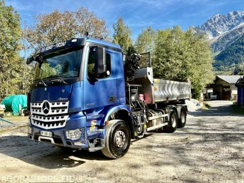 CAMION 6X4 TRI-BENNE +GRUE MERCEDES AROCS 2640 2014 190 000 KM - Nákladné auto: obrázok 1 CAMION 6X4 TRI-BENNE +GRUE MERCEDES AROCS 2640 2014 190 000 KM - Nákladné auto: obrázok 1