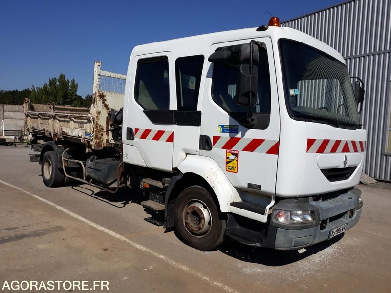 CAMION BI-BENNE + GRUE - PL RENAULT MILDIUM 180 DCI Db - 2003 / 263 610 KM - Nákladné auto: obrázok 1 CAMION BI-BENNE + GRUE - PL RENAULT MILDIUM 180 DCI Db - 2003 / 263 610 KM - Nákladné auto: obrázok 1