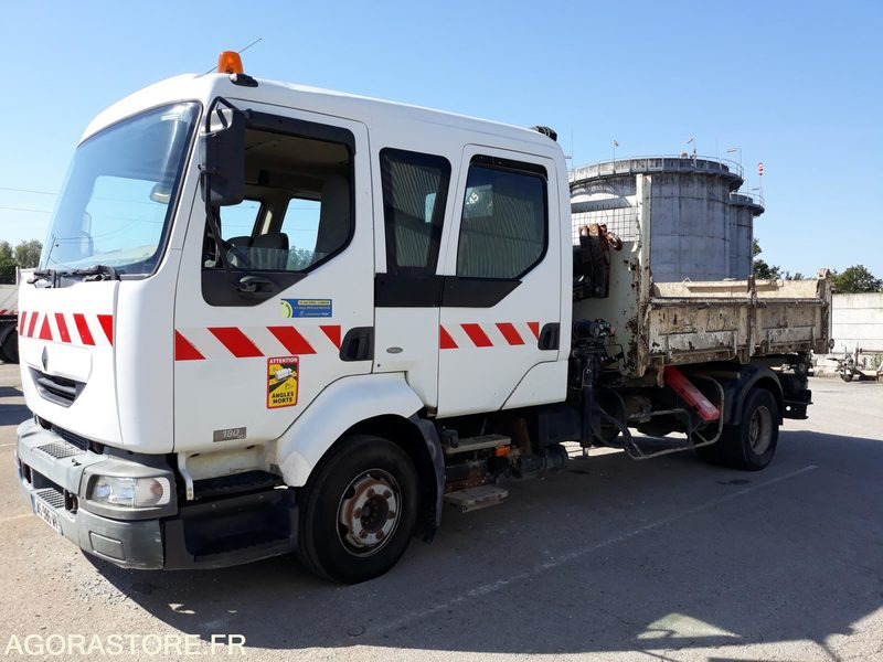 CAMION BI-BENNE + GRUE - PL RENAULT MILDIUM 180 DCI Db - 2003 / 263 610 KM - Nákladné auto: obrázok 2 CAMION BI-BENNE + GRUE - PL RENAULT MILDIUM 180 DCI Db - 2003 / 263 610 KM - Nákladné auto: obrázok 2
