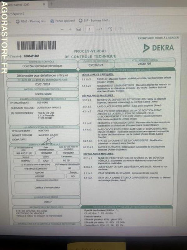 Nákladné auto POID LOURD RENAULT MIDLUM: obrázok 8