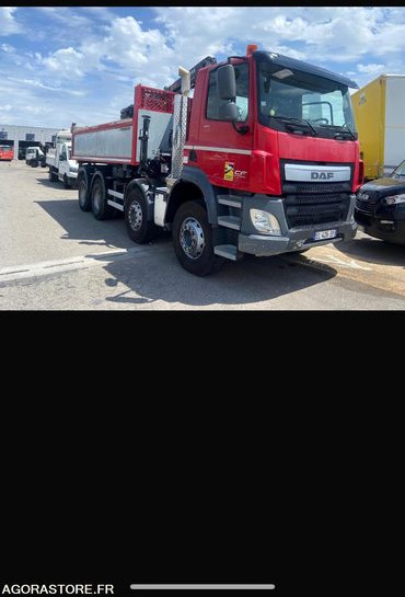 PORTEUR DAF 8X4 BIBENNE GRUE - 2017 - 198000 Kms - Nákladné auto: obrázok 1 PORTEUR DAF 8X4 BIBENNE GRUE - 2017 - 198000 Kms - Nákladné auto: obrázok 1