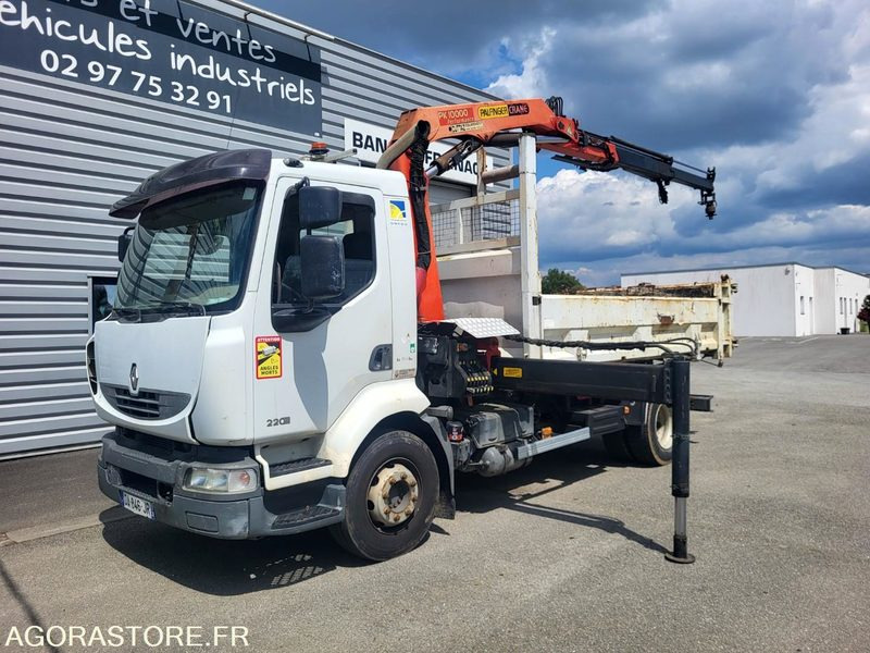 RENAULT MIDLUM 220 DXI - GRUE PALFINGER PK 10000 - BENNE - 2007 - 480000 KM - Nákladné auto: obrázok 1 RENAULT MIDLUM 220 DXI - GRUE PALFINGER PK 10000 - BENNE - 2007 - 480000 KM - Nákladné auto: obrázok 1