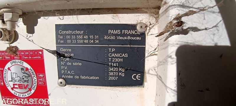 TRACTEUR VALTRA N101H CH-668EQ + CRIBLEUSE CANICAS T230H T141 6334H AM 2007 - Traktor: obrázok 5 TRACTEUR VALTRA N101H CH-668EQ + CRIBLEUSE CANICAS T230H T141 6334H AM 2007 - Traktor: obrázok 5